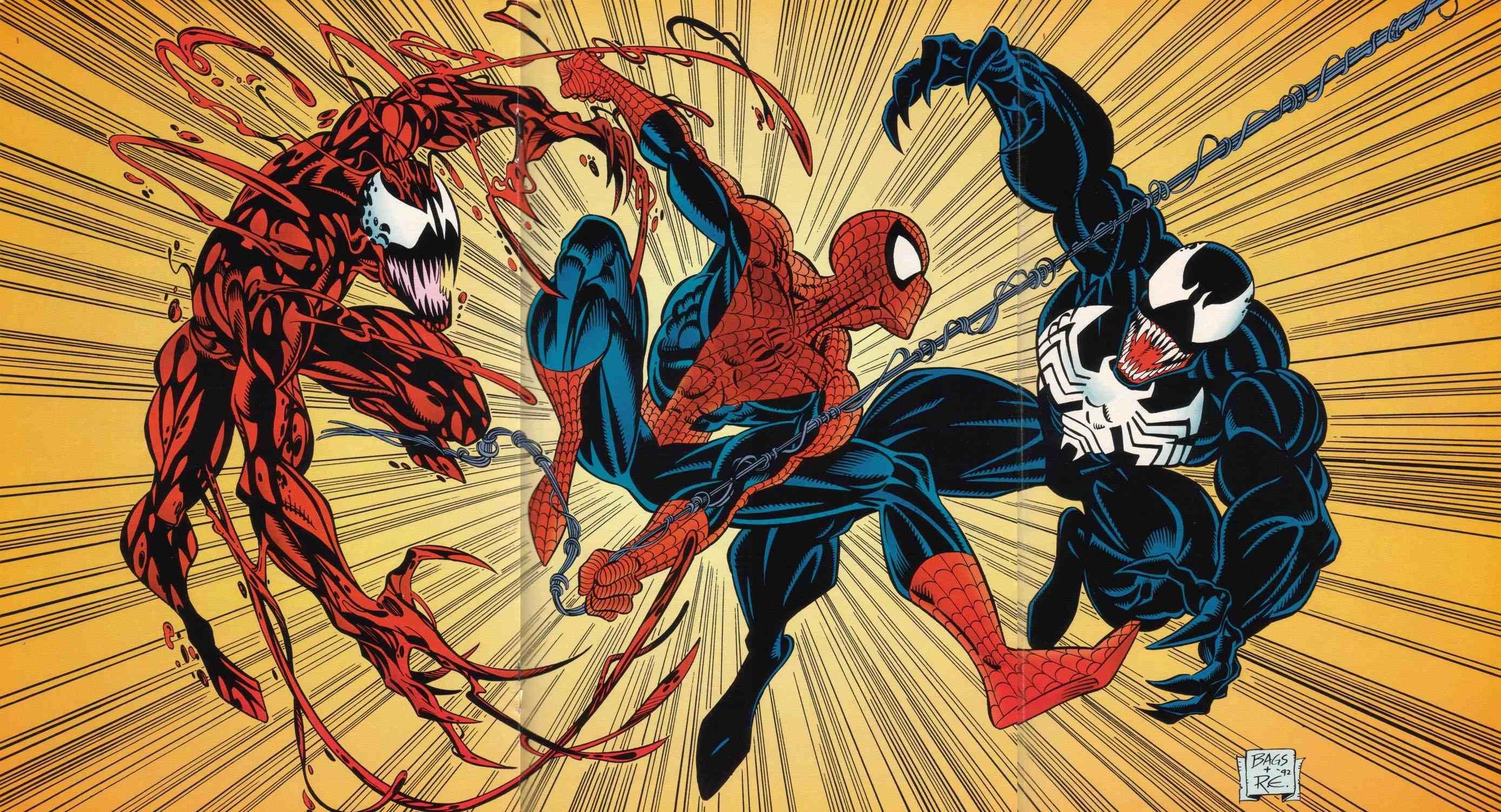 hq spiderman venom e escarlate vs carnage